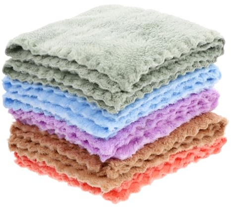 BAZEITFLOW 10 piezas Toallas de Baño para Bebés de y Absorbente Toallitas Reutilizables para Recién Nacidos y Pequeños Toallas Faciales Baño Infantiles Multiusos