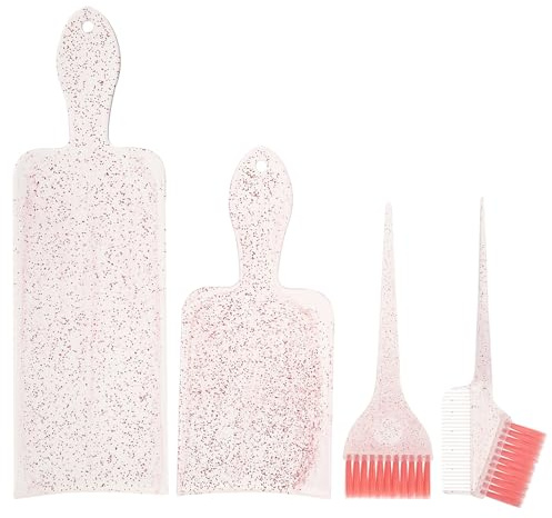 JOINPAYA Kit per Mettere in Risalto i Chioma Spazzola Tintura, Pettine per Mèches e Tavolozza Colori in Alluminio – Strumenti per Mèches per Uso Domestico e Salone, Colorazione Chioma