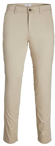 JACK & JONES Herren Jpstmarco Jjbowie Noos Chinos, Beige, 34W / 30L