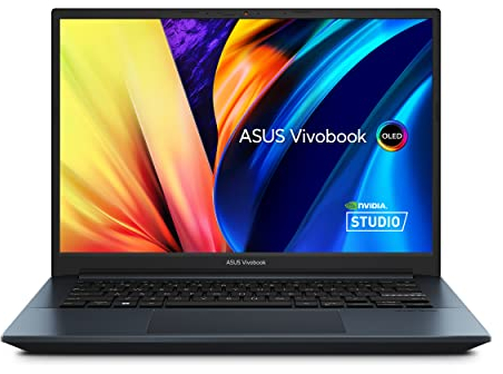 Asus VivoBook Pro 14 Pantalla OLED 2.8K Pantalla AMD Ryzen 7 6800H CPU NVIDIA GeForce RTX 3050, 16GB RAM, 1TB SSD Windows 11 Home, Silencioso