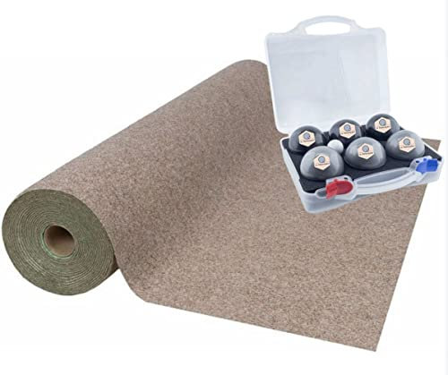 MadeInNature Boule-Kugel und Boccia-Kugel für drinnen und draußen. Gleiches Gefühl wie die klassischen Boccia-Kugeln von Lepétanqueur (6 Kugeln und Spielfeld, 2 x 11 m)