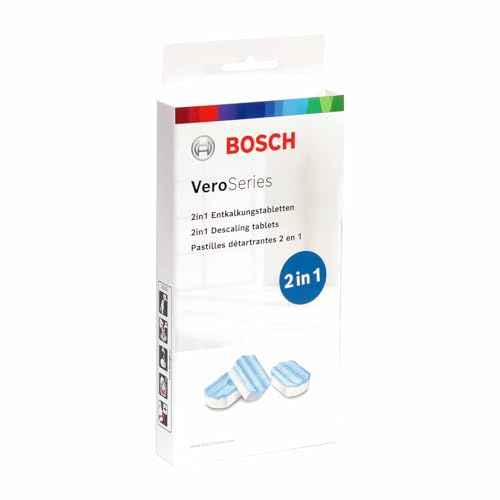 Entkalkungstabletten TCZ8002 passend für Bosch Kaffeevollautomaten der benvenuto- und Vero-Linie, 1 x 3 Stück