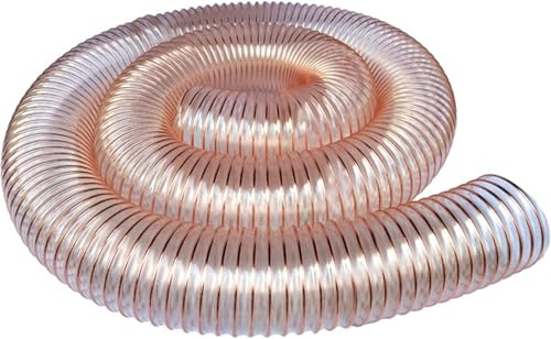 Abluftschlauch Lüftungsschlauch Trockner Schlauch Transparenter Staubsammlerschlauch Für Holzbearbeitung, Schleifmaschine Und Gehrungssäge, Schlauch Für Grow Tent/Wäschetrockner/ (110mm)