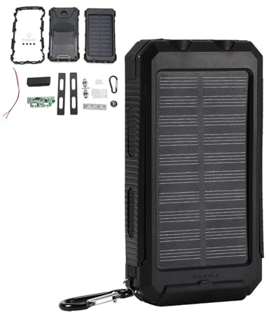 EIMSOAH Solar Charger Power Bank DIY Kit 10000mAh Wireless Charging Portable External Battery Pack Outdoor Mobile Charger