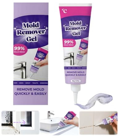 Vexclean Gel, Vexclean 𝐒𝐜𝐡𝐢𝐦𝐦𝐞𝐥𝐞𝐧𝐭𝐟𝐞𝐫𝐧𝐞𝐫 Gel, Reinigungsgel, Fast Clean für Waschmaschine, Bad & Küche, Tiefenreinigung in Fugen & Dichtungen, Fliesen Lücken & Wände, 1 Stück