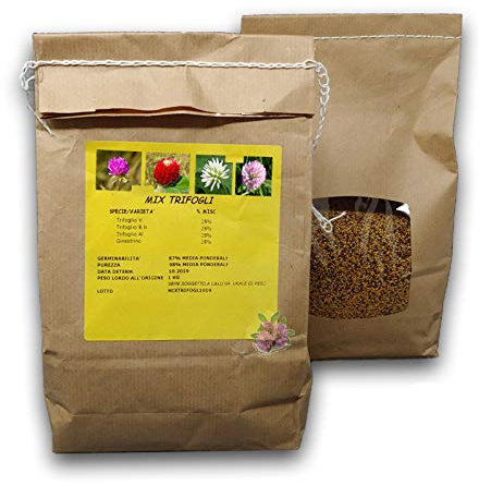 Agraria Ughetto Apicoltura Miscuglio Trifogli Seme Certificato kg. 1 | Mellifere da Semina e sovescio
