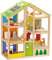Hape Puppenhaus, alle Jahreszeiten, möbliert – für Kinder ab 2 Jahren – ideal für Rollenspiele, Kommunikation und Austausch – lustiges & lustiges Spiel – Robustes Holz mit lösungsmittelfreier Farbe