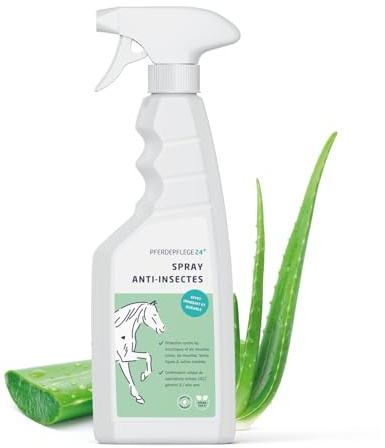 PFERDEPFLEGE24 Spray Anti Mouche Cheval DEET 500ml - Protection immédiate et efficacité Durable – Spray Anti-Insectes concentré et Efficace pour Chevaux Contre Mouches, taons, moustiques & tiques