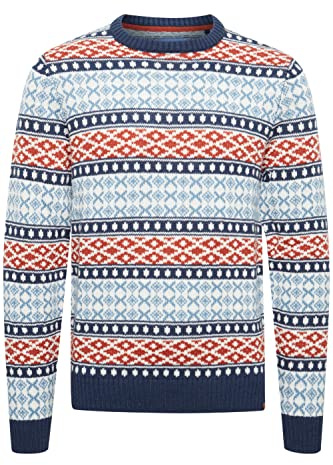 Blend BHTjorben - Jersey de punto grueso para hombre, diseño noruego, Dress Blues (194024), XXL