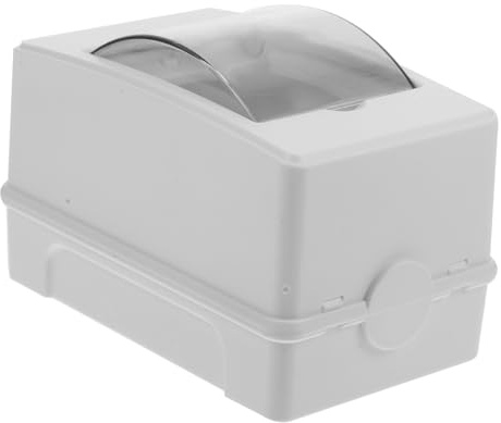 JEWEDECO Scatola Di Protezione Per Distribuzione Elettrica 2-3 Vie Coperchio Trasparente, Scatola Interruttori Resistente Alle Intemperie in Plastica Per Uso Interno Ed Esterno