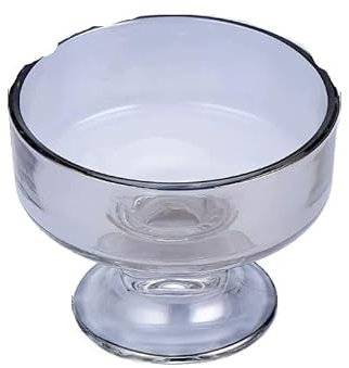Dessertskålar,glasskålar,Glasskopp Bägare Glasögon Dessertkoppar Dekorativ Bägare Vattenglasögon Glasskål med fotglas Glasstillbehör(Gray)