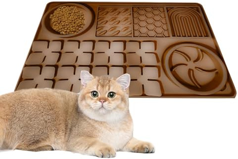 Alfombra de lamer para perros, alfombra de alimentación lenta, alfombrilla de almohadillas de alimentación lenta, alfombrilla de alimentación de distracción de silicona para perros pequeños, medianos