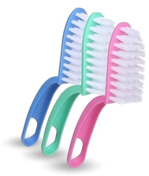 PARENCE.- Set de 3 cepillos de Fregar con Mango ergonómico Limpieza, vajilla, Superficies y tareas del hogar - 3 Piezas