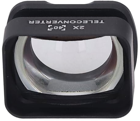 XUMIUZIY Téléobjectif 2X Professionnel pour la Caméra Poche 3, Lentilles de Longer 2X à Montage Magnétique avec Revêtement HD, épreuve à Rayures, étui de Stockage Portable pour la