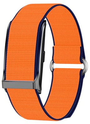 Tosuny Pulsera Inteligente, Banda de Rastreadores de Fitness sin Pantalla para Monitor de Entrenamiento y Sueño, Banda Inteligente Ultra Ligera de 22 G, 40 Días de Duración de la (Orange)