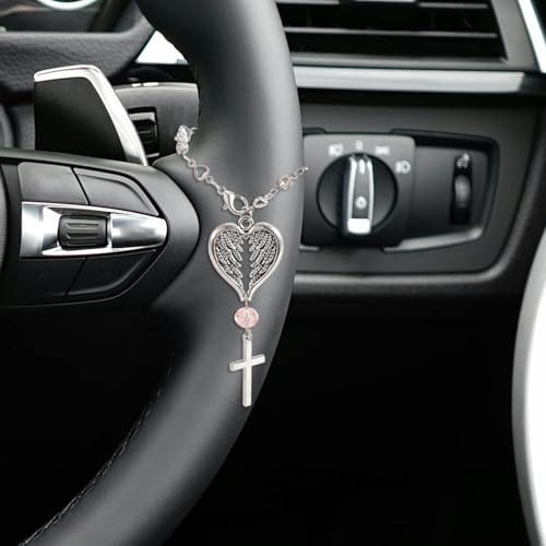 Cross Rear View Mirror Charm