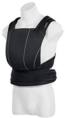 CYBEX Gold Babytrage MAIRA.tie, Ab Geburt bis ca. 2 Jahre (ca. 3,5 – 15 kg), 100% Baumwolle, Lavastone Black