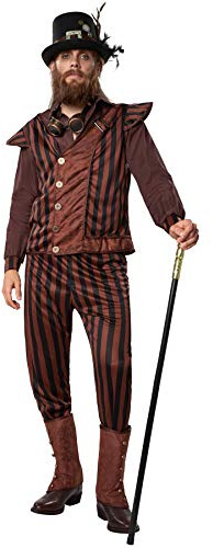 dressforfun 900492 - Kostym för män Steampunk Gentleman, outfit med dominerande vertikala ränder (XL | Nr 302343)