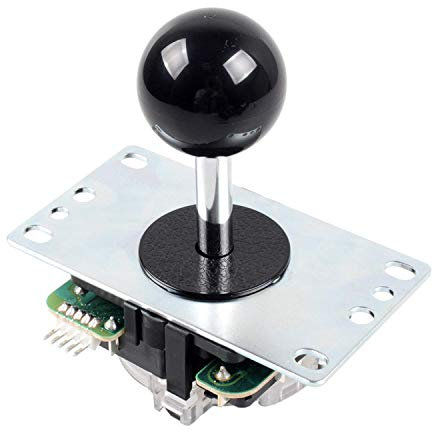 Digitalkey Joystick SANWA JLF-TP-8YT-SK con Perilla de Bola - Arcade Controller Gamepad para gabinetes y Bartops (Negro)