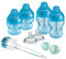Tommee Tippee Advanced Anti-Colic Baby Bottle Starter Kit, Slow and Medium-Flow Breast-Like Teats for a Natural Latch, Triple-Vented Anti-Colic Wand, Blue