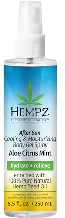 Hempz After Sun Cooling Aloe Vera Body Spray, Vegan formula to Soothe and Hydrate Sunburn, 8.5 oz.