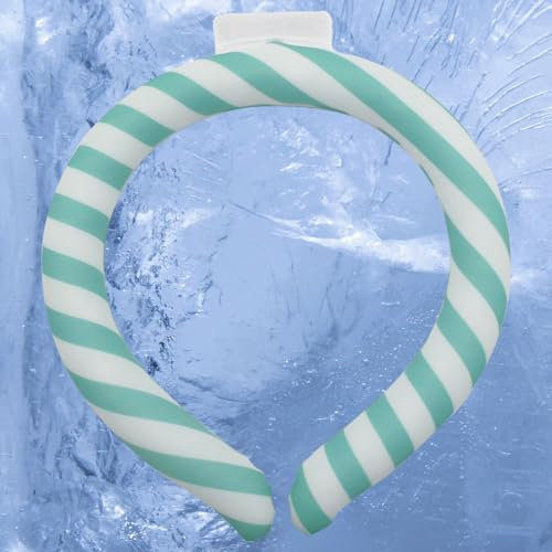 Tubo Di Raffreddamento Per Collo, Raffreddatore Veloce, Fasce Per Il Collo Indossabili, Refrigerante Riutilizzabile Per Il Collo, Impacco Freddo Di Raffreddamento Termico (Verde)