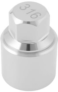 Briny River 1 chiave per dado di bloccaggio ruota 316, chiave antifurto per dadi di bloccaggio ruota 316, adattatore per dado di bloccaggio compatibile con Mercedes Benz