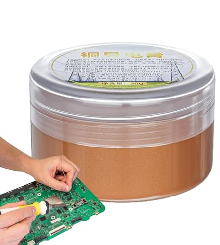 Grasso al Rame - 30g Dielettrico per Contatti Elettrici ad Alta Temperatura, per Pastiglie dei Freni, Anticorrosione per l'Elettronica Automobilistica