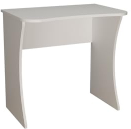 Bimossa 80cm Modern Desk, 2 Sizes & 3 Colours, Compact Working Desks, Writing Desk, Laptop & PC Desk, Stylish Office Desks and Computer Table (White, Small), Mila