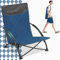 Sekey Strandstuhl Klappbar Leicht Campingstuhl mit Niedrigen Stuhlbeinen und Gepolsterte Armlehnen faltbar Bis 150KG Outdoor-Stuhl für Camping, Strand, Angeln, Garten