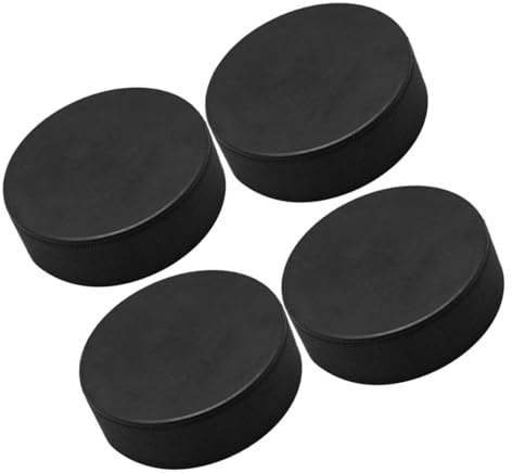 VICASKY 4pezzi Disco da Hockey Leggero per Allenamento e Gioco all Aperto Inclusi Resistente e Uniforme per Hockey su Ghiaccio
