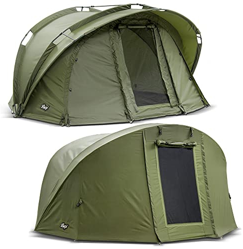Lucx Bengal Angelzelt + Überwurf 1 Man Bivvy + Winterskin 1 Mann Karpfenzelt Carp Dome Fishing Tent Campingzelt