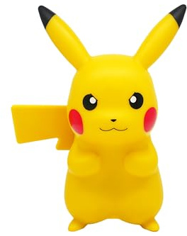 Teknofun - Pikachu 3D Pokemon Remote Control LED Lamp, 811372, gelb