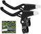 TheStriven 1 Paire de Levier de Frein de Vélo en Alliage Universel Poignées de Frein Poignées V-Brake VTT Vélo poignée de Frein Levier de Frein pour Vélo Route VTT de Guidon Diamètre de 22mm (Noir)