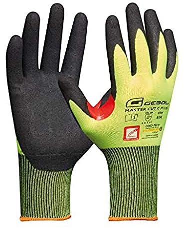 Gebol Master Cut C Plus Gants de travail en nitrile Gants anti-coupures avec pouce renforcé pour l'index et le pouce Gants unisexes en nitrile Protection contre l'huile et l'humidité Taille XXL