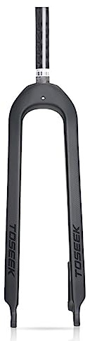 splumzer 1-1/8 26/27.5/29 3K T800 MTB Horquilla con Freno de Disco de Carbono Completo Fijo 28,6 mm Tubo Recto sin Rosca Horquilla Delantera de Bicicleta de montaña súper Ligera (27.5 Pulgadas)