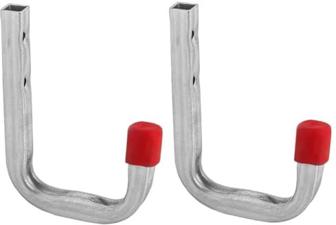Gedotec Wandhalterung - Wandhaken zum Schrauben Stahl verzinkt | MONO | 2 Stück Gerätehaken Länge: 80 mm inkl. Befestigungsmaterial | Allzweckhaken aus Metall | Wandhalterung Garage | Wand-Montage