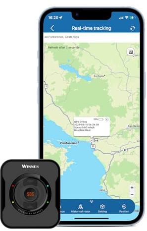 TKMARS Mini Traceur GPS Voiture 4G Suivi en Temps Réel, Mini Tracker GPS Enfant Suivi à Distance,Traqueur GPS Alarme Multifonction avec Sos, APP sans Abonnement Carte SIM Requise TKS1