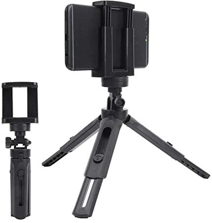 8KLANMMQ Mini stativ stativ skrivbord bärbart fotograf handgrepp stativ med 1/4 skruv för smartphone SLR-kamera (färg: svart)