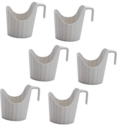 Cabilock 6Piezas Portavasos Desechables Escaldado Tazas de Café de Color Soporte Hogar Oficina y Cafeterías