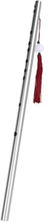 Colcolo Flauta china de acero inoxidable, sonido consistente, para principiantes, fácil de transportar, compacta, regalo educativo, instrumento de viento de, 54cm