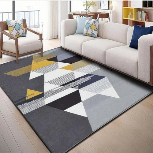 cendbirut Alfombra eléctrica de calefacción por Infrarrojos, tapete Calefactor con Temporizador de Temperatura Ajustable, Calentador de Sala de Estar de Calentamiento rápido en 30 Segundos,B,59×79in