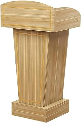 Genérico Modernt trästativ för hotell, mottagningar, lärarutbildningsbord, inomhus- och utomhusställ för kyrkor, evenemang och presentationer: elegant och funktionell.
