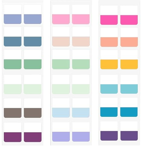 Hanyousheng 360 Pcs Sticky Tabs, Multi-Colored Page Markers Tabs, Index Tabs, Annotation Tabs, Book Tabs, Sticky Index Tabs, Sticky Note Tabs, Tabs for Annotating Books, Documents, File Folders