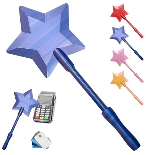 LIZANQU Varita Tarjeta Credito, Estrella para Tarjeta de Crédito (Blue)