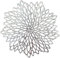 HEYOMART 4er Set Rund PVC Platzset Abwaschbar Platzsets Tischsets Rund, Hitzebeständige 38cm Platzdeckchen Abwaschbar rutschfest Platzteller Silber Ideal für Weihnacht Hochzeit Küche Party, Silber