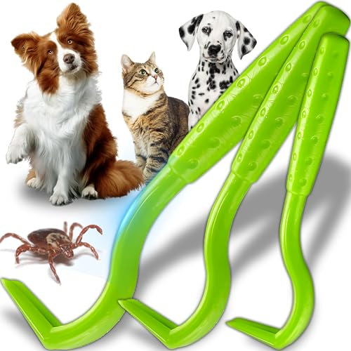 Retoo Zeckenzange Zeckenhaken Zeckenentferner 3er Set Zeckenhebel Premium Zeckenschutz für z.B. Hund, Schonende & Effektive Zeckenentfernung, Beste Zeckenschutz