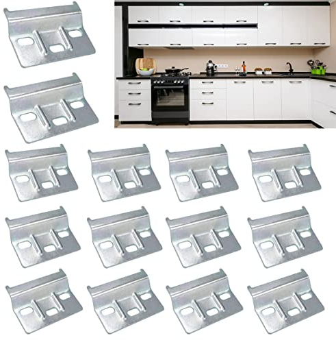 14 Stuck Tragerplatte Stahl,Zodors Tragerplatte Metall Schrankaufhangeschiene Aufhangeschiene 60 MM Stahl Verzinkt Wand Befestigung Fur Hange Schranke Schrankaufhanger