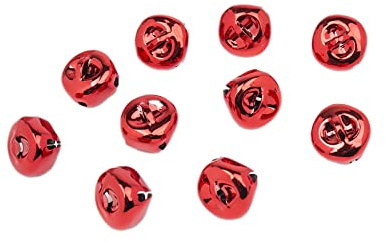 Wambere 100 pezzi 8mm campanellini per il fai da te, piccoli campanellini, campanellini antiruggine, mini campanellini, campanelle di metallo, ideali per artigianato, gioielli, decorazioni per