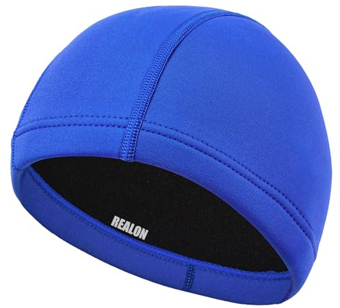 REALON Neoprene Diving Hood Wetsuit Cap for Men Women and Youth 3mm Thermal Scuba Headband Swim Beanie, Long Hair Protection Hat for Swimming Surfing Windsurfing Snorkeling Water Sports